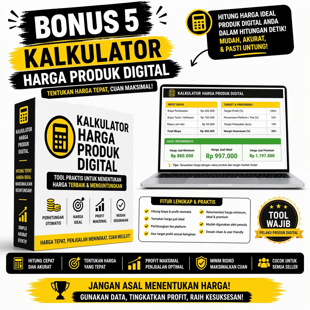 Bonus 5 - Kalkulator Harga Produk Digital